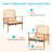 Indoor/Outdoor 5" Thick Deep Seating Cushion Set Seat/Back Cushion for Chairs Loveseats Sofas-111954903