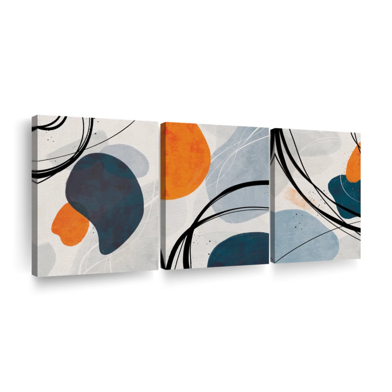 «Brush Strokes And Wine», reproduction sur toile, H 45 po x l 92 po x P 1,25 po