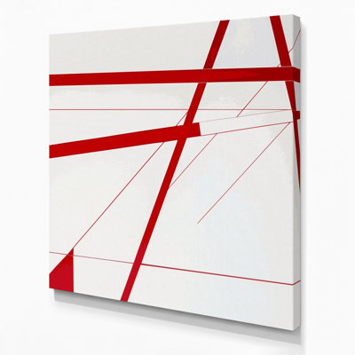 Hard Edge 17, art mural sur toile grise