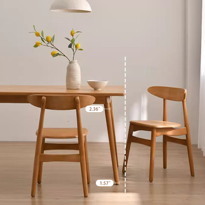 Burlywood Rectangular Solid Wood Dining Table, 29.53"H x 62.99"L x 31.5"W