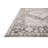 Oriental Machine Woven Polyester Area Rug in Charcoal/Ivory-87054105