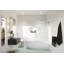 Albedo 34 in. x 58 in. Fully Frameless Glass Bathtub Shower Door-877468590