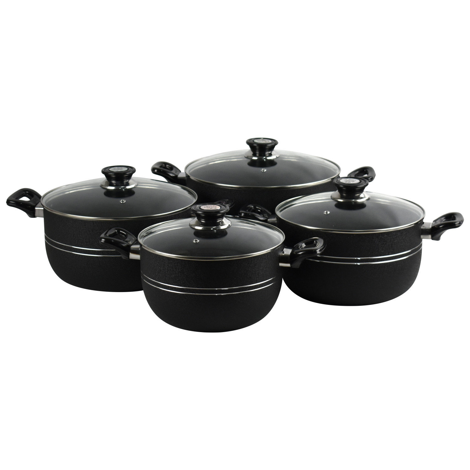 Sterling Ventures Ashley NS Casserole 22-24-26-28Cm Black | Wayfair.co.uk