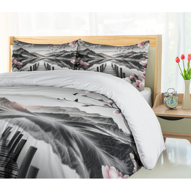 Lake Duvet Cover, California King Duvet Cover + 2 Standard Shams