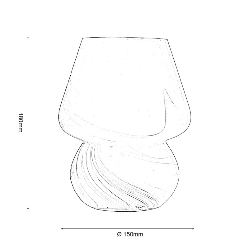 Glass Table Lamp