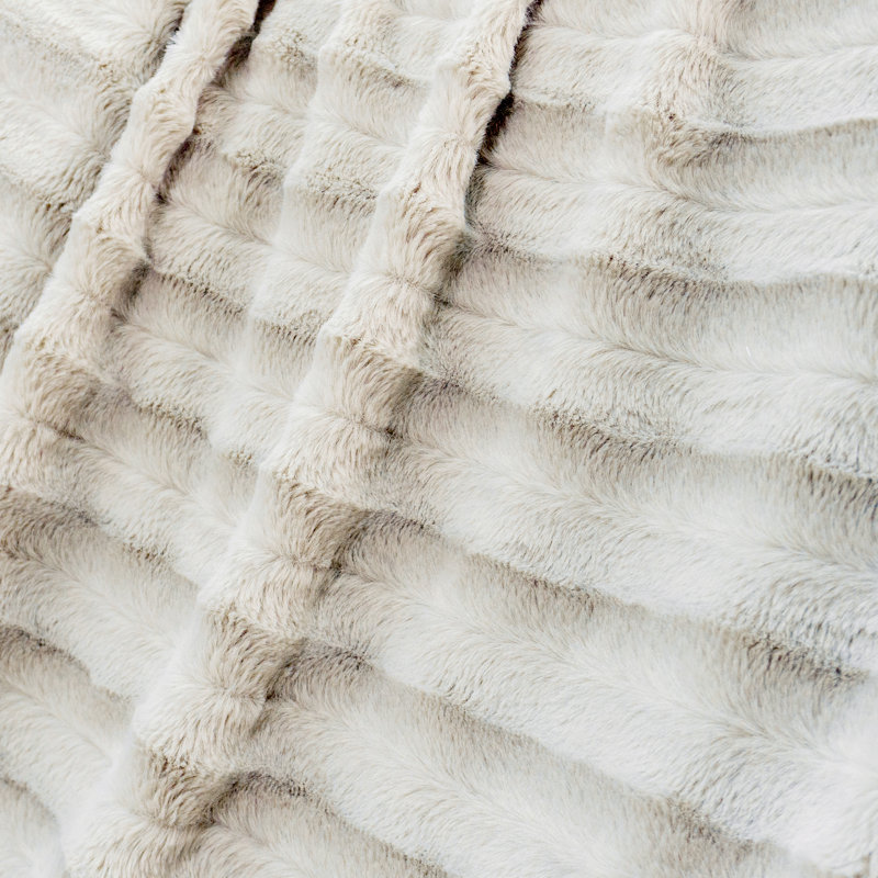 Throw Blanket, 152.4cm W x 203.2cm L, Light Grey