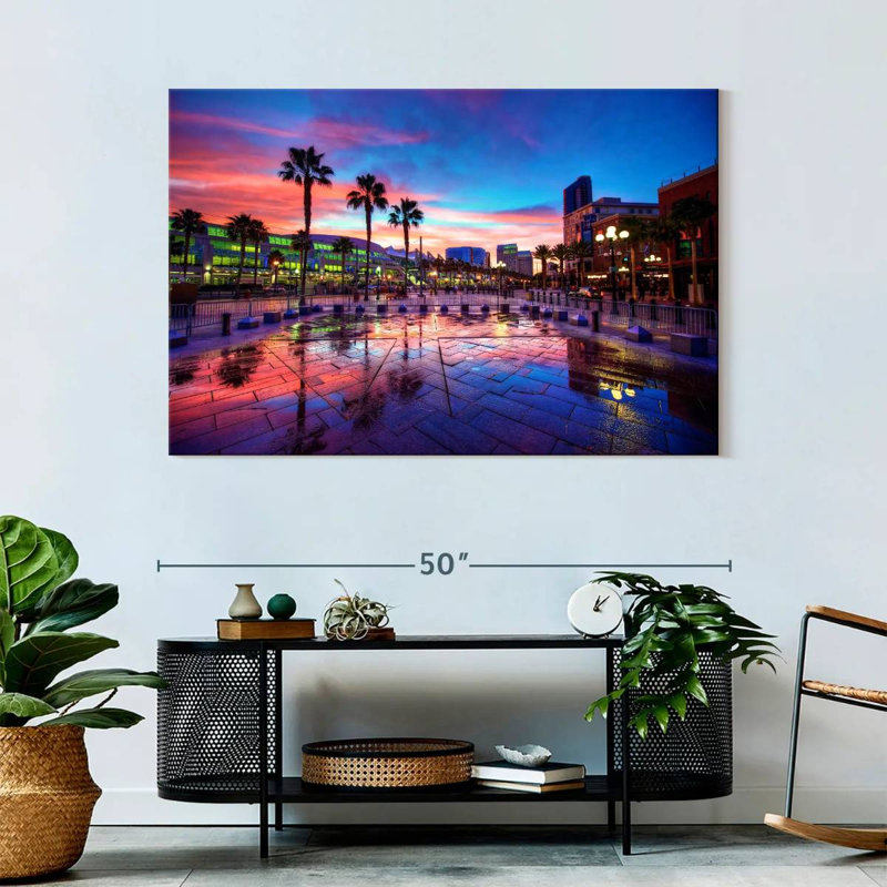Coucher de soleil Sirecc San Diego, H 32 po x l 48 po