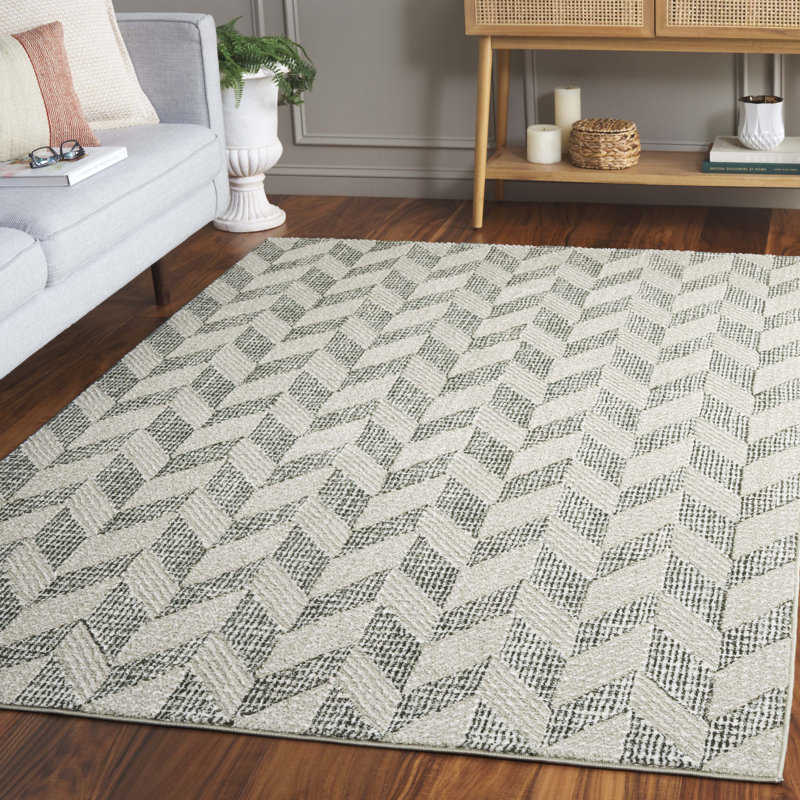 Iturralde Performance Geometric Rug, Rectangle 5'3" x 7'7"