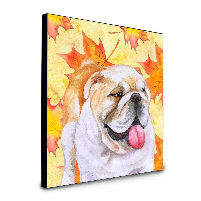 Panneau mural d’art Cannes, Bouledogue anglais