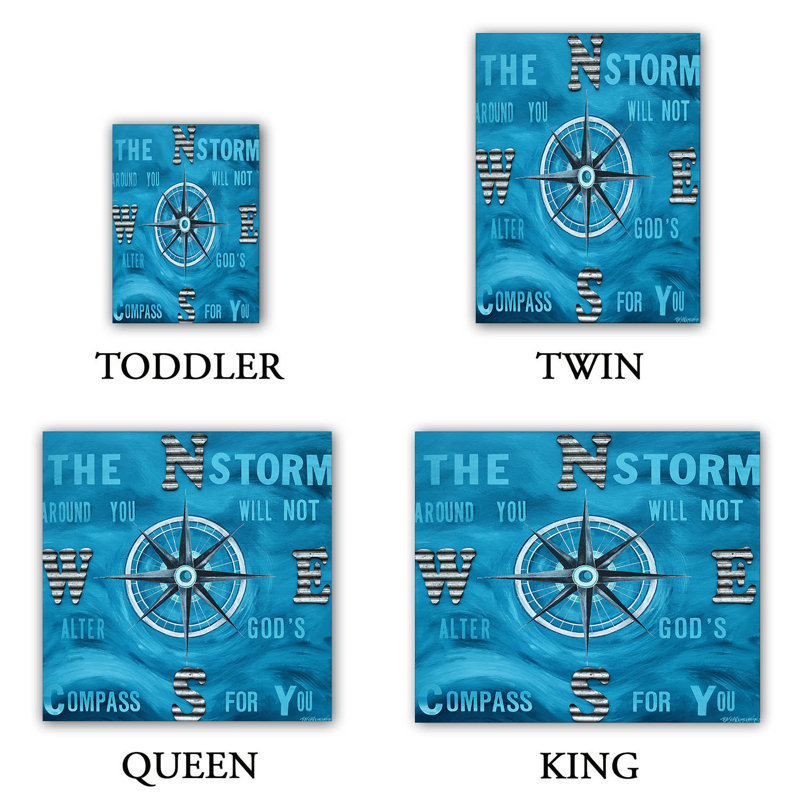  Housses de couette Gods Nautical Compass, Housse de couette pour grand lit et 2 taies décor