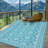 Waterproof Reversible Outdoor Rug Plastic Patio Carpet Easy-Clean Mat for RV, Camping, Deck, Picnic, Backyard, Beach Modern Design-824194070-824194069