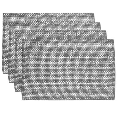 4-Pack, 100% Cotton, Two Tone Woven 13X19 Placemat Sets