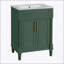 Meuble-lavabo de 24 pouces avec lavabo en céramique intégré, armoire de rangement spacieuse et conception élégante pour les petites et moyennes salles de bain-703030253