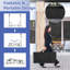  Table pliante manucure clouée avec collecteur de poussière électrique avec sac de transport pour lampe DEL - blanc-1471788459