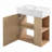 21.6 " W Wall Mounted Wall Mounted Single Double Single Vanity Bathroom Vanity With Top-783672862