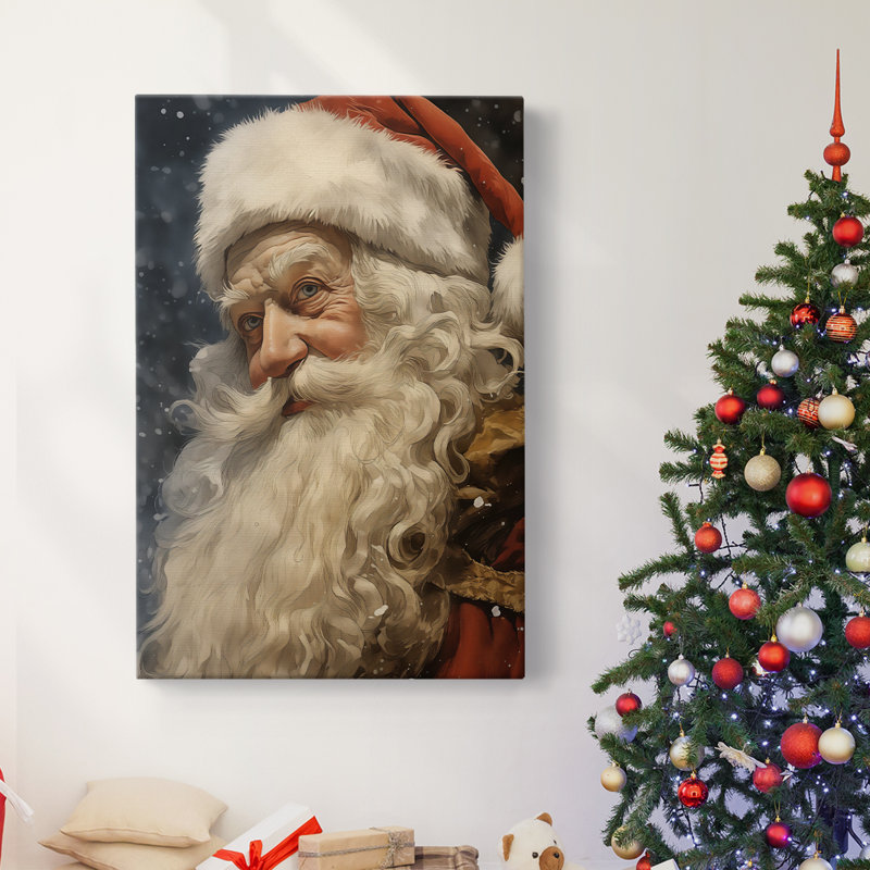 Art des Fêtes de Noël - Toile tendue avec châssis D, H 27 po x l 18 po