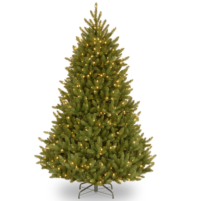 The Holiday Aisle® Natural Fraser Medium Fir Tree with Clear Lights, 7.5'