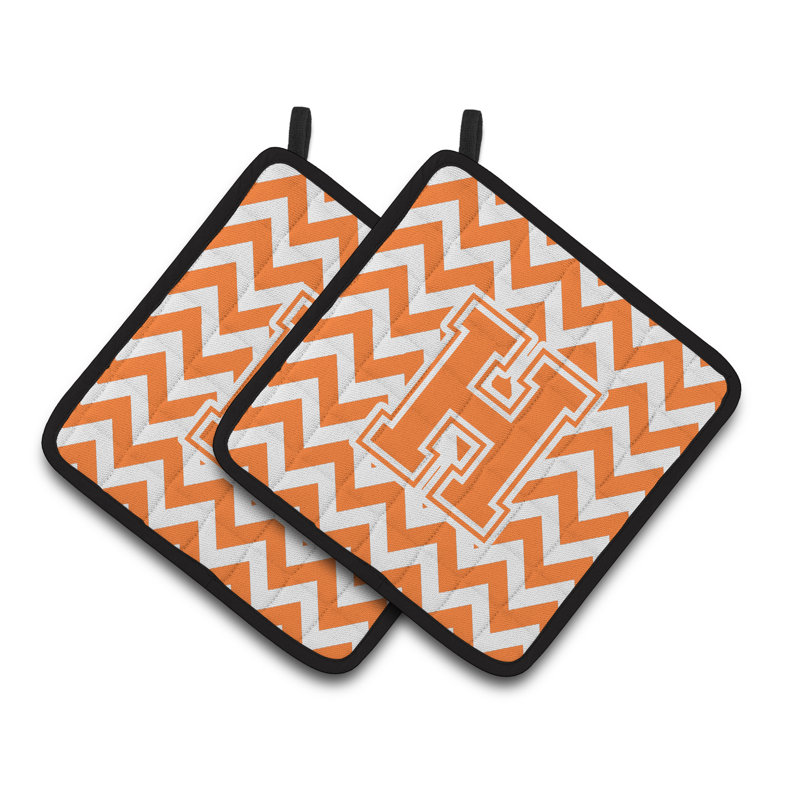 Poignée à chevrons, Orange/Blanc, H