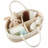 Small Liter Foldable Cotton Rope Organizer Basket With Removable Dividers, Multi-Purpose Storage For Nursery