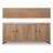 Capri 86.6 " W Pine Solid Wood Sideboard