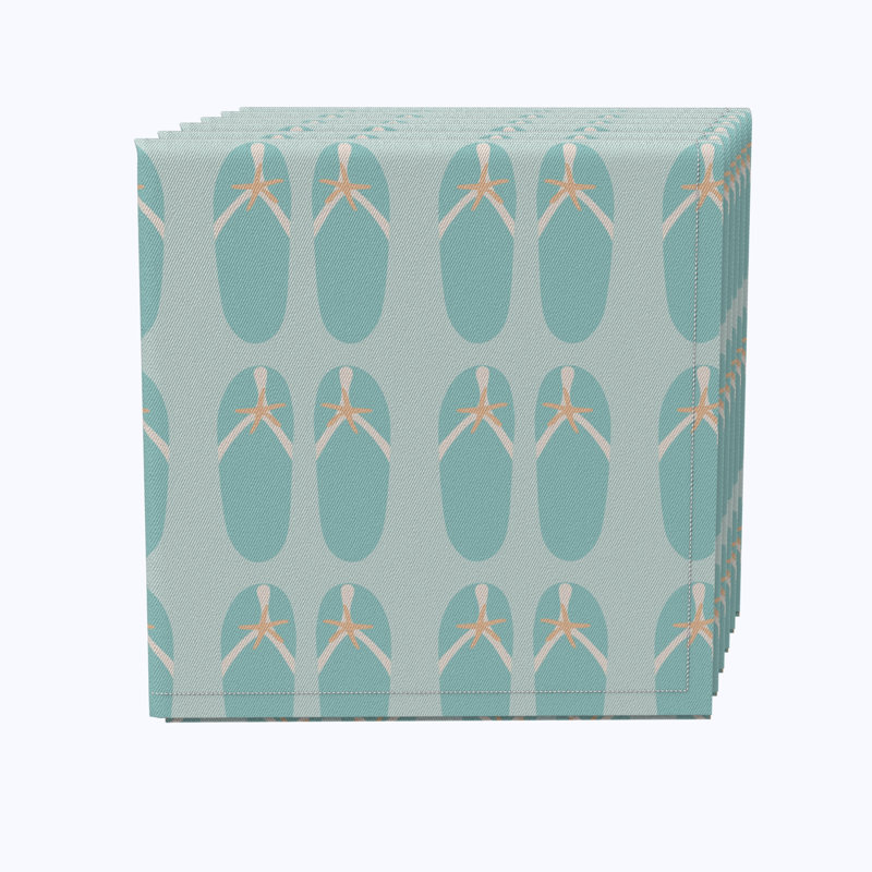 100% Cotton Abstract Square Napkin