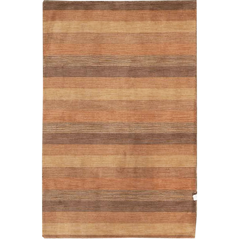 Tapis rouge et ivoire noué à la main de haute qualité