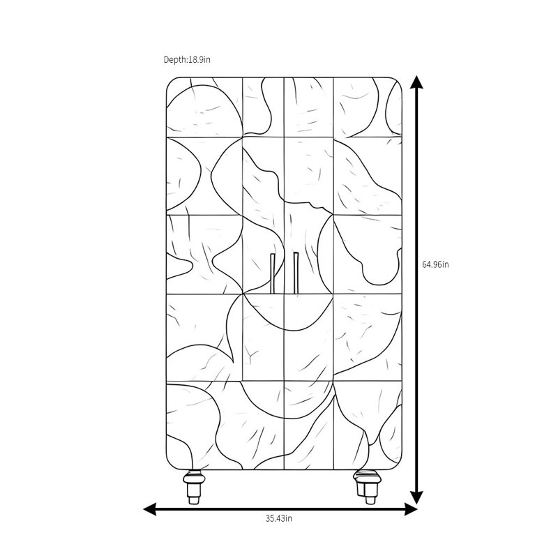 Garde-robe abstraite simple