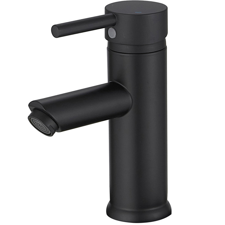 Single-Hole Single-handle Bathroom Faucet with Drain Assembly