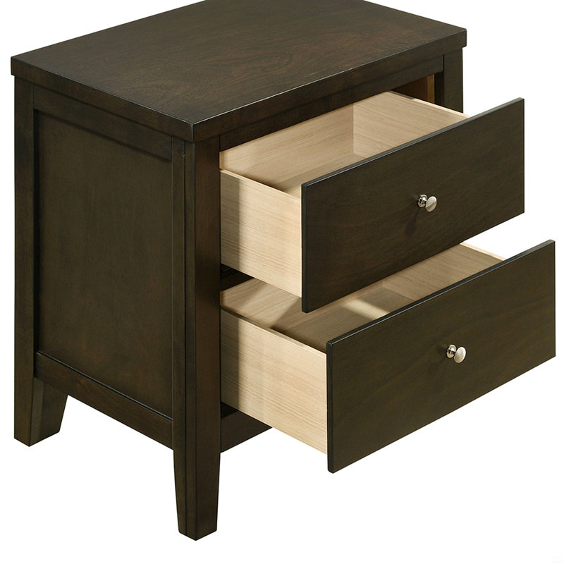 2-Drawer Nightstand Bedside Table