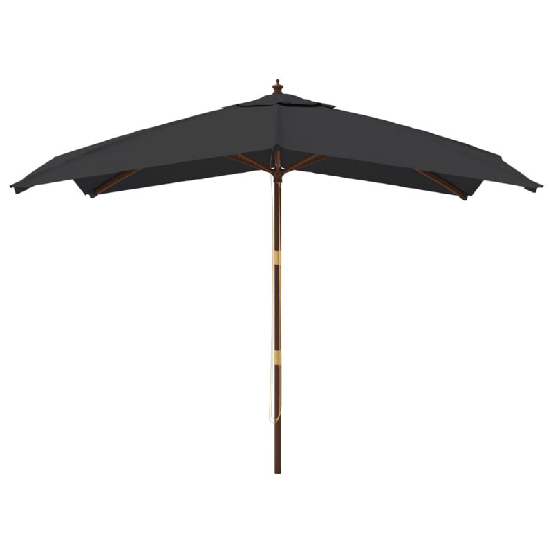 Baheerathan 300cm Market Parasol, Black