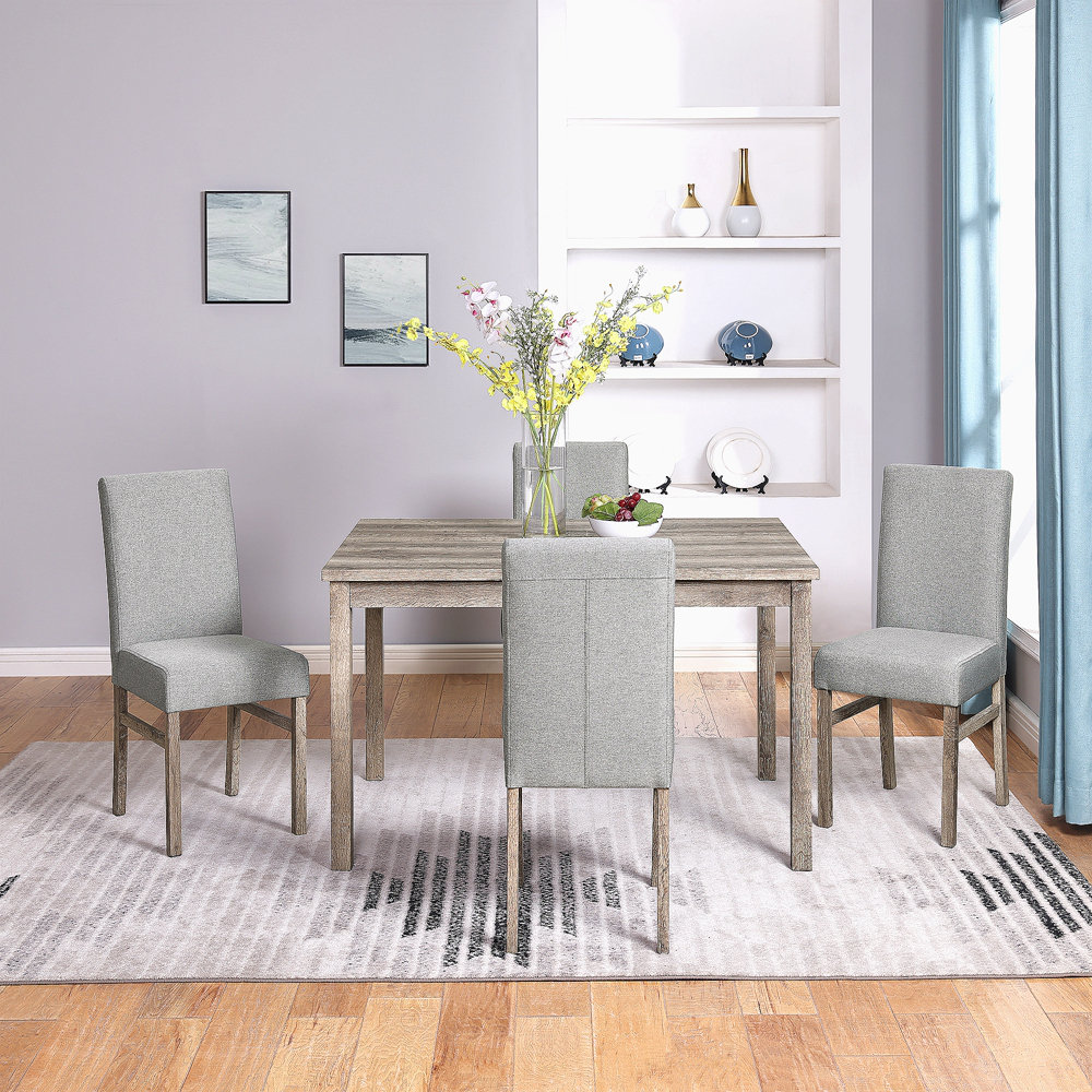 Gracie Oaks Dining Table Dining Chairs Kitchen Dining Table Dining ...