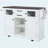 54.9" Kitchen Island with Drop Leaf, Power Outlet, Kitchen Storage Cart with 4 Door Shelves, Cross Barn Doors & Visual Glass Door, Rolling Kitchen Island on 4 Wheels for Kitchen, Dining Room,White-435850980