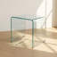 Table basse moderne en verre trempé Kerin