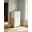 Armoire à bijoux multi-tiroirs en bois massif