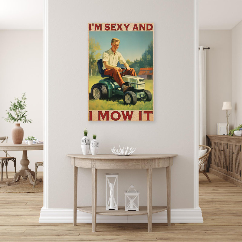 «Jamiyha Im Sexy And I Mow It», reproduction sur toile, H 20 po x l 16 po x P 1,25 po