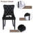 High-end Tufted Velvet Upholstered Nailhead Dining Chair (Set of 4)-2091495571-2091495575