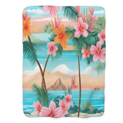Tropical Oasis - 1 Piece Premium Blanket