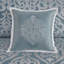 Ensemble d'édredon 8 pièces jacquard turquoise / argent grand-133591494-133591496