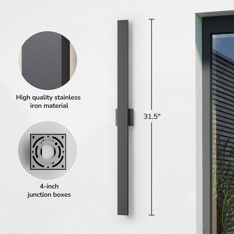 Led Outdoor Wall Light With Dimmable