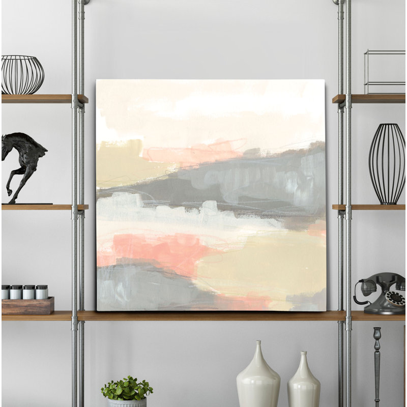 « valley brume ii », peinture, H 16 po x l 16 po x P 1,5 po, Toile tendue