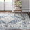 Tapis oriental bleu marine Loar