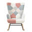 Chaise berçante décorative, fauteuil berçant Mid Century