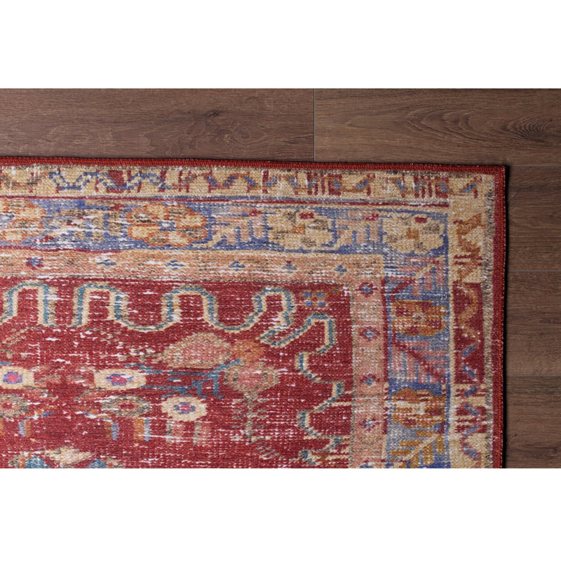 Tapis de couloir élégant (2,5 x 7,5 pi), 100% polyester, 1,1 lb / pi² | Poils de 4 mm de hauteur, dessous en polyester recyclé | Lavable à la machine, écologique | Parfait pour les entrées, les salons et les couloirs