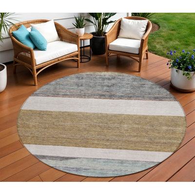 Tapis d'intérieur rond 8 po