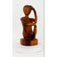 Breashears 12 "porte-bouteilles en bois sculpté à la main abstrait" pensant "