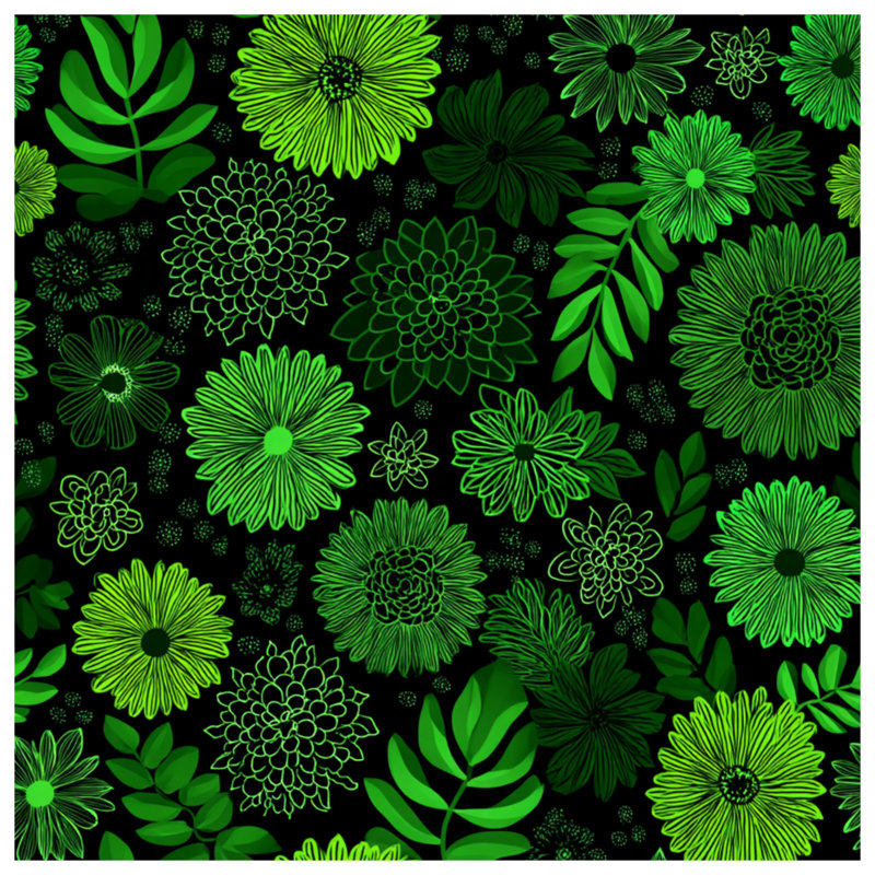 Tapisserie murale florale - Décoration murale nature, 68in H x80in W with 4 Grommets