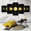 Reproduction d'art sur toile Gold Moon Phases-93060366