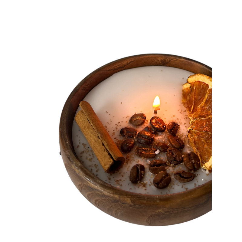 Wood Tabletop Candlestick