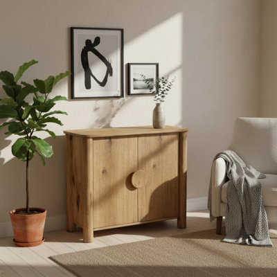 Heckman 2-Door Oak Sideboard, Brown