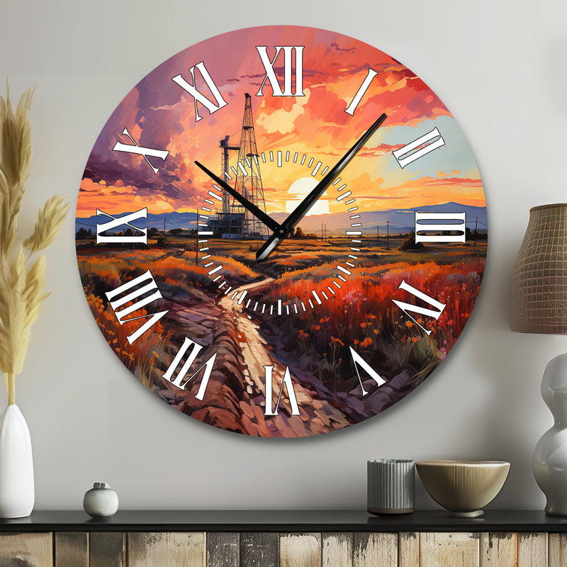 Horloge murale Orange, Grand
